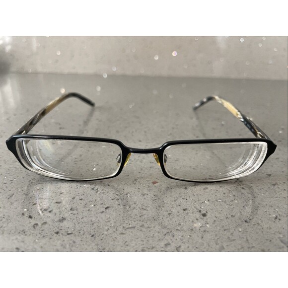 Giorgio Armani Eyeglasses 1076 706 Black 52-18-140 Italy FRAMES ONLY rectangle - Picture 1 of 15